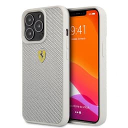 Ferrari iPhone 13 Pro Max Kuori Real Carbon Metal Logo Hopea
