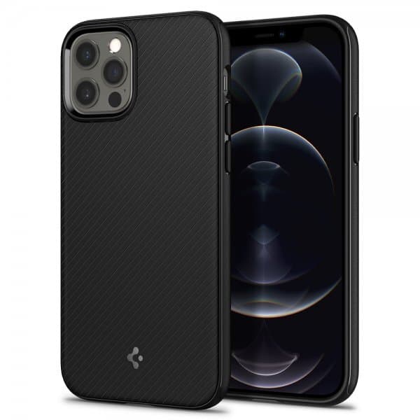 Spigen iPhone 12/iPhone 12 Pro Suojakuori Mag Armor Matte Black