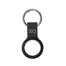 XQISIT AirTag Pidike Silicone Case Musta