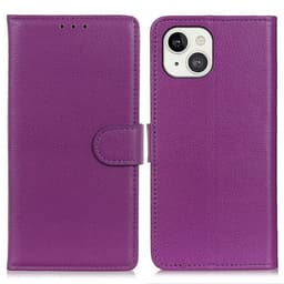 Nordic Covers iPhone 13 Kotelo Litchi Violetti