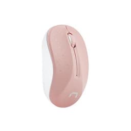 Natec Mouse, Toucan, Langaton, 1600 DPI, Optinen, Pinkki-valkoinen