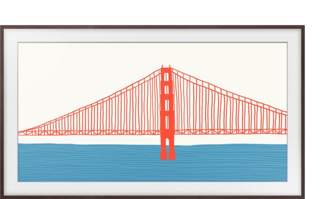 Samsung The Frame 85" kehys (2021-2024, ruskea)
