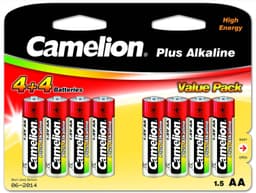 Camelion AA/LR6, Plus Alkaline, 8 kpl