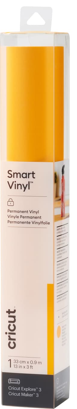 Cricut Smart Vinyl Permanent arkki 33 x 91 cm (maissinkeltainen)