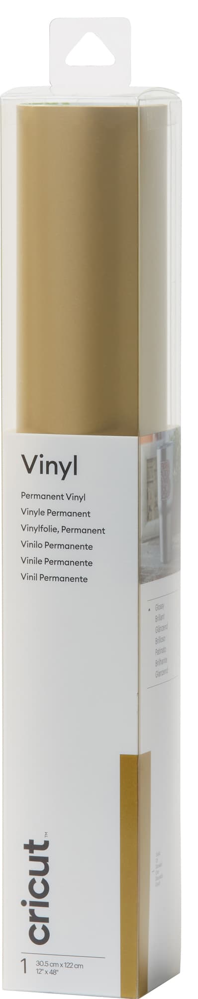 Cricut Premium Vinyl Permanent rulla (kulta)