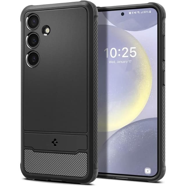 Spigen Rugged Armor kuori Samsung Galaxy S24 Plus - Musta