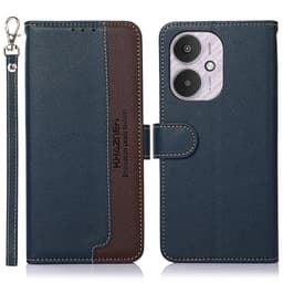 KHAZNEH Lompakkokotelo Xiaomi Redmi 13C:lle - Sininen/ruskea