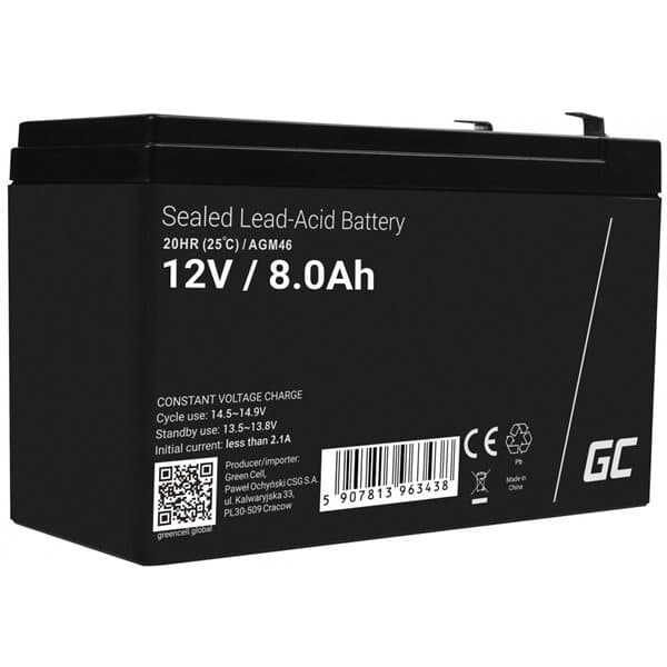 Green Cell AGM VRLA 12V 8Ah