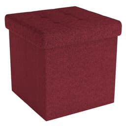 Taitettava Jakkara 38x38x38 cm Jalkatuki (punainen)