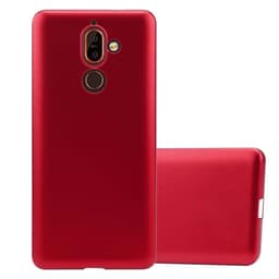 Nokia 7 PLUS Suojakuori Kotelo (Punainen)