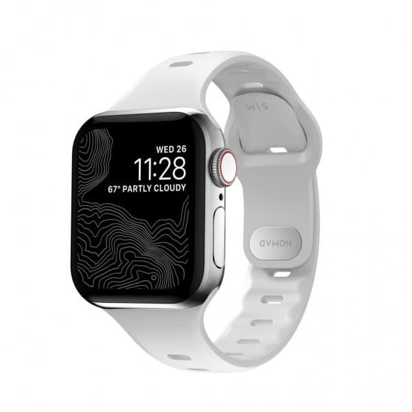 NOMAD Apple Watch 38/40/41mm Ranneke Sport Slim Band Valkoinen