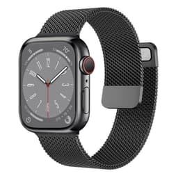 Milanese kellon renneke Apple Watch 9 (45mm) - Harmaa
