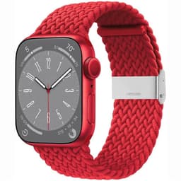Punottu kellon renneke Apple Watch 9 (45mm) - Darkred