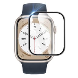 3D-kaareva lasinen näytönsuoja Apple Watch 8 (45mm) - musta