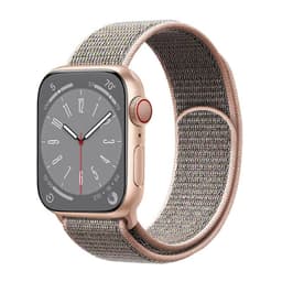 Nailon Rannekoru Apple Watch 8 (45mm) - Pink Sand