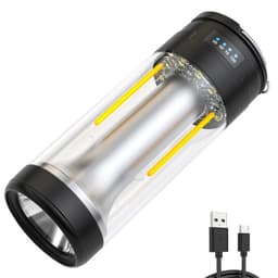 3-in-1 Lamp Camping Kaksinkertainen valonlähde Ladattava