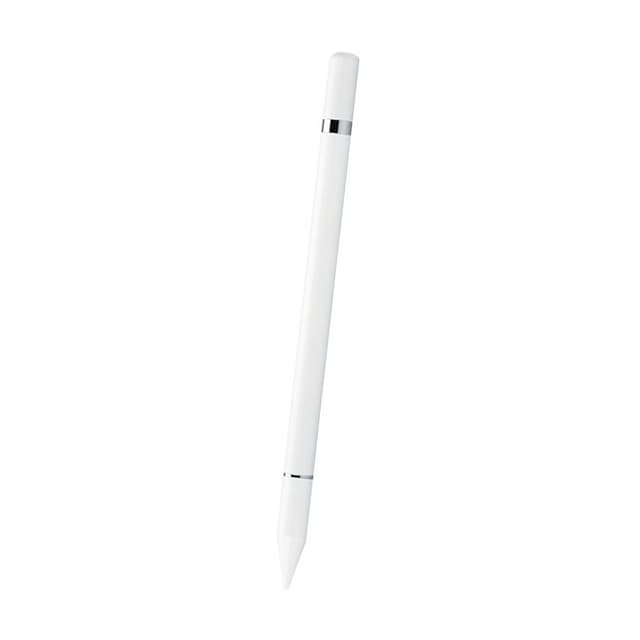 2 in 1 Stylus-kynä kirjoitustoiminnolla Valkoinen 1-pakkaus
