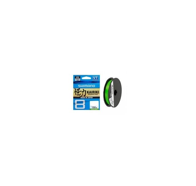 Braided fishing line Shimano Kairiki PE Mantis green 150m 0,215mm 20,80kg