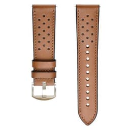 Nahkainen kellon ranneke Mobvoi TicWatch 2 - Ruskea