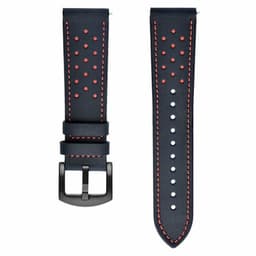Nahkainen kellon ranneke Samsung Galaxy Watch (42mm) - Musta