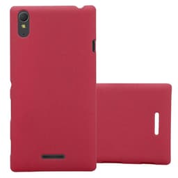 Sony Xperia T3 Suojakuori Kotelo Case (Punainen)