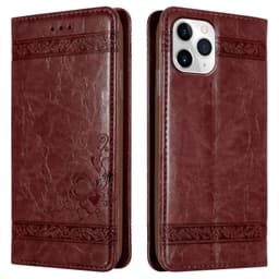 iPhone 11 PRO MAX Suojakuori Lompakkokotelo (Punainen)