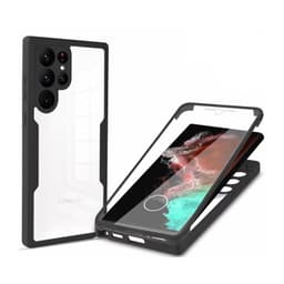 TPU-materiaalista 360° all-inclusive matkapuhelinkotelo Samsung-puhelimille Musta Samsung Galaxy S21 Ultra