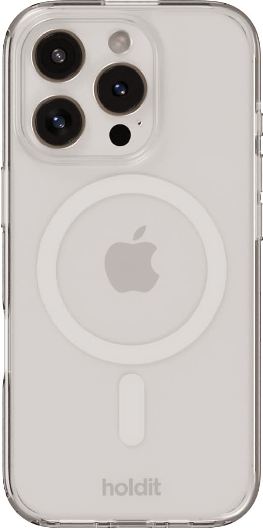 Holdit iPhone 16 Pro MagSafe suojakuori (valkoinen)