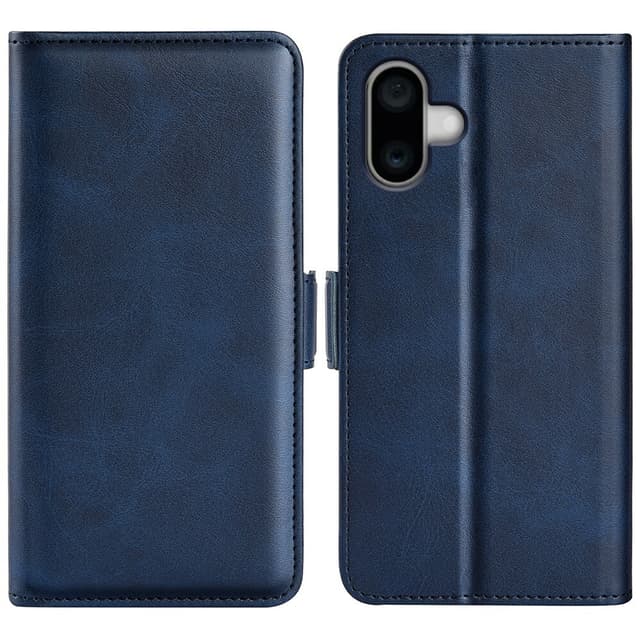 SKALO iPhone 16 Plus Premium Wallet Lompakkokotelo - Sininen