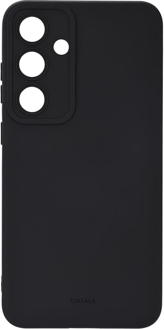 Onsala Samsung Galaxy S25+ Silicone suojakuori (musta)