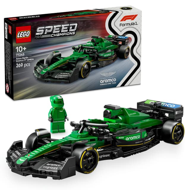 LEGO Speed Champions Aston Martin Aramco F1 AMR24 ‑kilpa-auto 77245