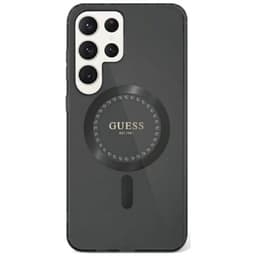 Guess Rhinestone MagSafe kuori Samsung Galaxy S25 Ultra - Musta