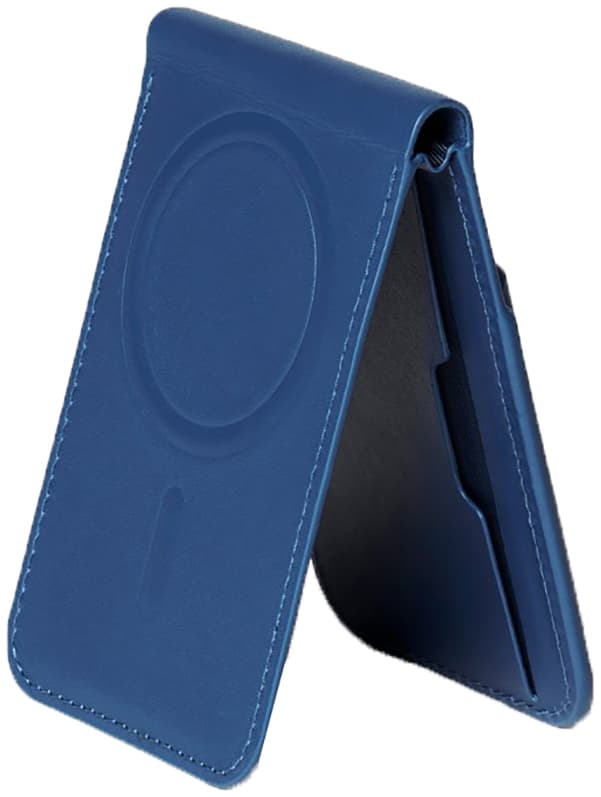 Mujjo MagSafe iPhone korttikotelo (sininen)