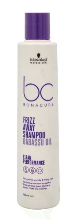 Schwarzkopf Bonacure Frizz Away Shampoo 250 ml For Coarse, Unruly & Frizzy Hair
