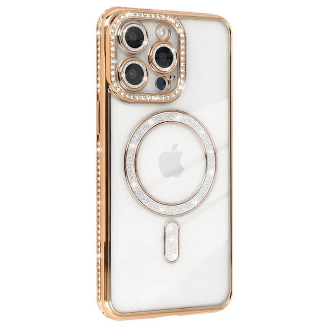 Diamond bling MagSafe kuori iPhone 13 Pro Max - Gold