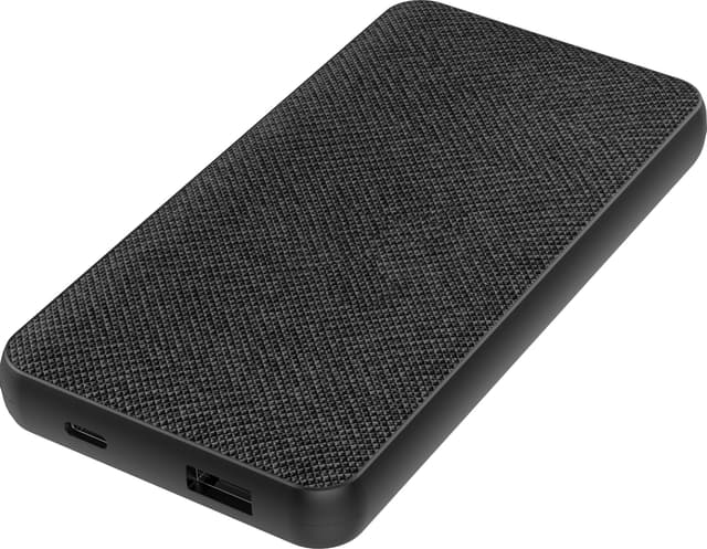 Sandstrøm 10000 mAh varavirtalähde virransyötöllä (musta)
