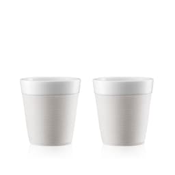 Bodum 2 kpl mukeja silikonireunuksella BISTRO 0.17 L