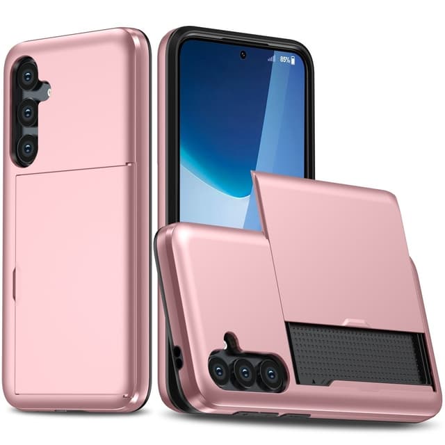 SKALO Samsung A36 5G Armor Korttikotelo Suojakuori - Ruusukulta