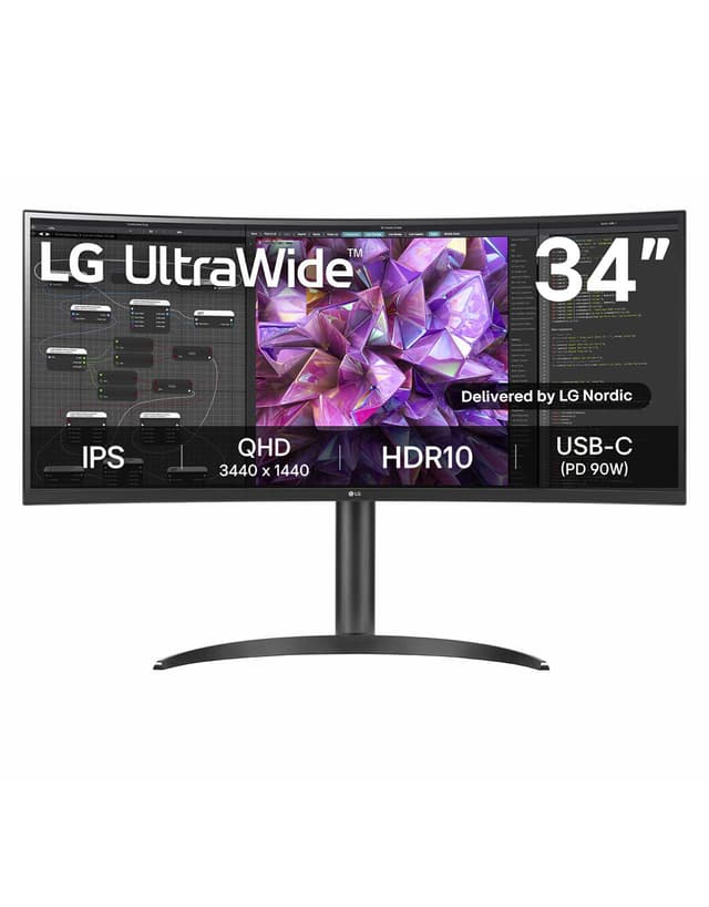 LG UltraWide LG34WQ75C 34" 21:9 QHD kaareva näyttö