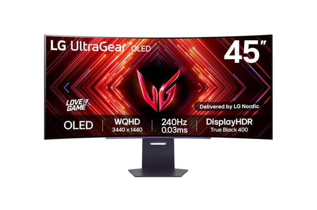 LG UltraGear 45GS95QE 45" OLED kaareva pelinäyttö
