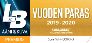 Sony vastamelukuulokkeet WH-1000XM3 (musta)