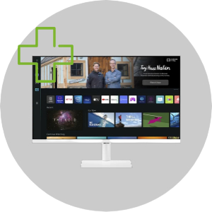 *Osta nyt Samsung Galaxy Book2, saat Samsung Smart Monitor M5-näytön kaupan päälle! (Tuotekoodi 433837, arvo 279€). Näyttö lisätään automaattisesti ostoskoriin Samsung Galaxy Book2-kannettavan yhteydessä. Näyttöjä rajoitettu erä. Kampanja voimassa netissä ja myymälöissä 19.4.-30.9.2023 tai niin kauan kuin tavaraa riittää.