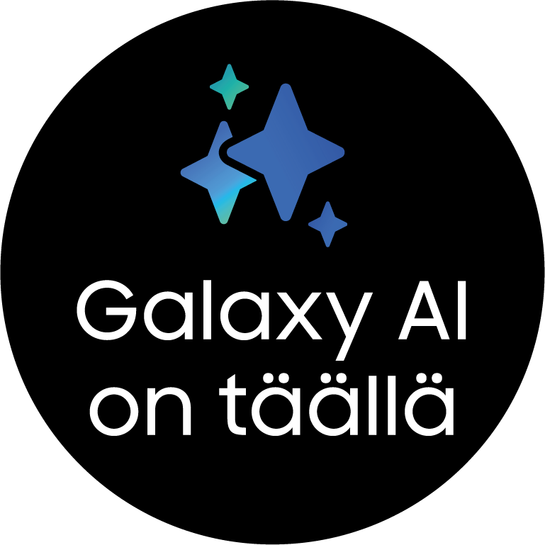 Seuraava suuri hitti on täällä! Galaxy AI on tehty palvelemaan, päästämään luovuus valloilleen, lisäämään tuottavuutta ja avaamaan lukuisia uusia mahdollisuuksia. Se on erityisen inhimillinen, luotettava, merkityksellinen, henkilökohtainen, hyödyllinen ja turvallinen kaikissa laitteissa sekä aina käden ulottuvilla. Galaxy AI todella avartaa elämää.