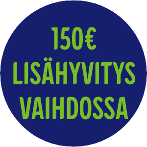 *Osta nyt uusi Mac ja tuo vanha Macisi meille vaihdossa, niin saat 150€ lisähyvityksen normaalin vaihtohyvityksen lisäksi. Kampanja voimassa vain myymälöissä 6.5.-2.6.2024. Kampanjaerä 135 kpl. Vaihdossa tuotavan laitteen on käynnistyttävä ja toimittava normaalisti. Katso tarkemmat ehdot linkistä. Ei koske Outlet-tuotteita.