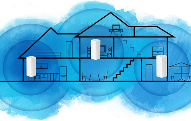 Get a stable and reliable wireless network with mesh Mesh network covers the entire home and uses one network ID and password