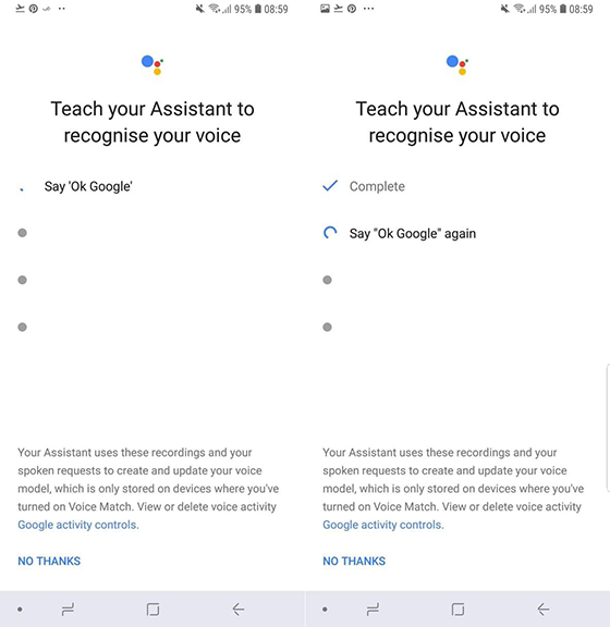 Opeta Google Assistant tunnistamaan äänesi Voice Match -ominaisuuden avulla Google Assistant tietää kuka puhuu