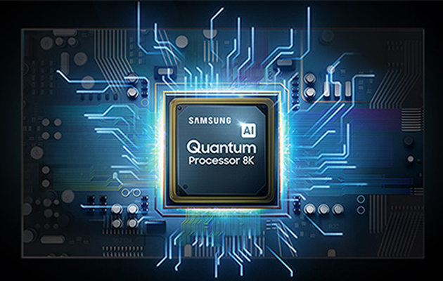 Quantum Processor 4K sopeuttaa kirkkautta ja ääntä huoneen olosuhteiden ja sisällön perusteella. Quantum Processor 8K-suoritin