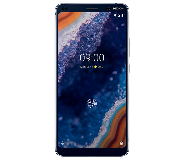 Nokia 9 PureView -puhelimen etukansi Nokia 9 Pureview -puhelimen etukansi.