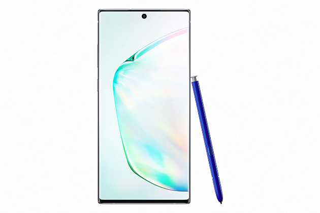 Samsung Galaxy Note 10 Plus front Samsung Galaxy Note 10 Plus tarjoaa suorituskykyä kaikista vaativampaankin käyttöön