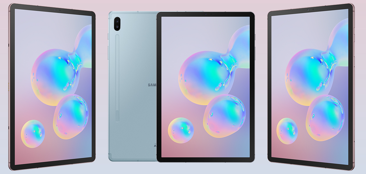 Samsung Galaxy Tab S6 Galaxy Tab S6 kuvattuna eri kulmista.